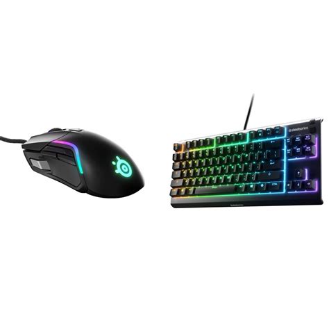 Buy SteelSeries Rival 5 Gaming Mouse - Black & Apex 3 TKL RGB Gaming ...