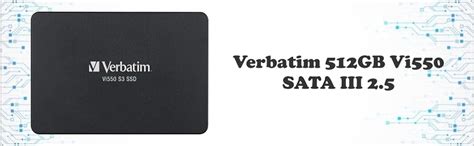 Amazon.in: Buy Verbatim 512GB Vi550 SATA III 2.5” SSD Internal Solid ...