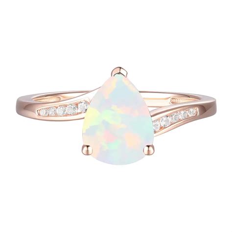 MASTERPIECE 14k Rose Gold Over Silver Lab-Created Opal & Lab-Created ...