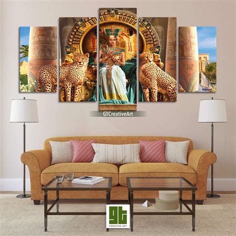 Queen Cleopatra, Ancient Egypt Wall Art, Egyptian Queen Canvas Print ...