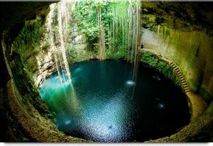 Ik-Kil Cenote, Mexico Nature Paper Print - Nature posters in India ...