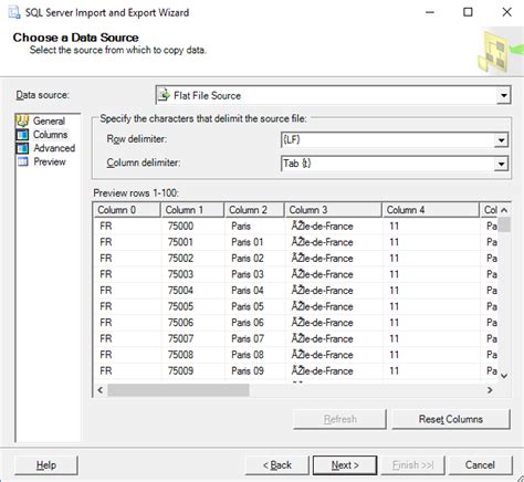 SQL Server Using Import Wizard Tries to Import Header Row 的图像结果