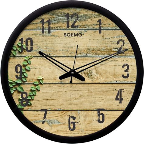 Buy Amazon Brand - Solimo 12-inch Contemporary Plastic & Glass Wall ...