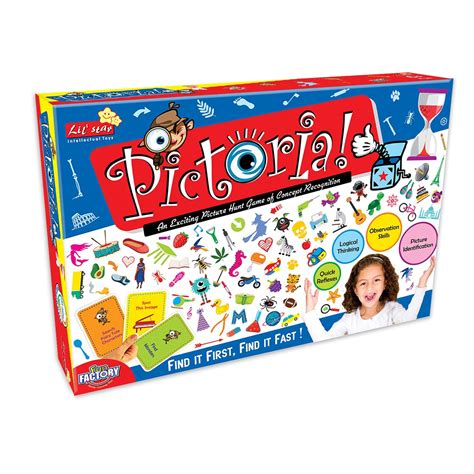Buy Game Phactory Pictoria Find it First, Find It Fast Board Game for ...