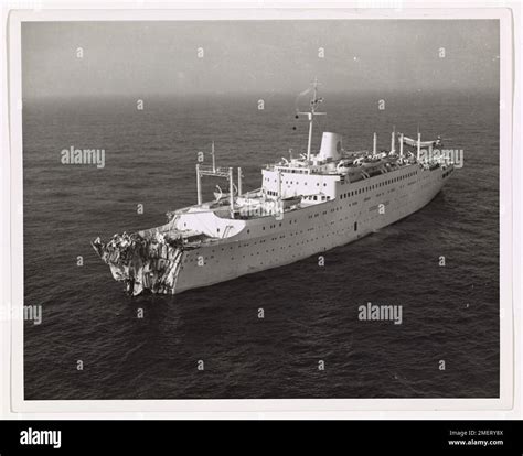 A dramatic image shows the aftermath of the collision between the ...