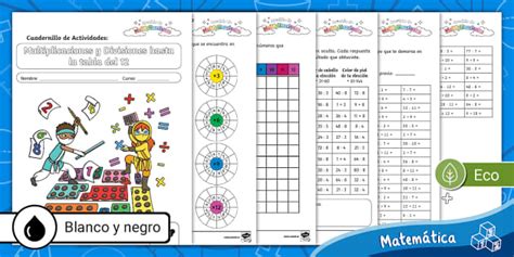 Cuadernillo de divisiones y multiplicaciones