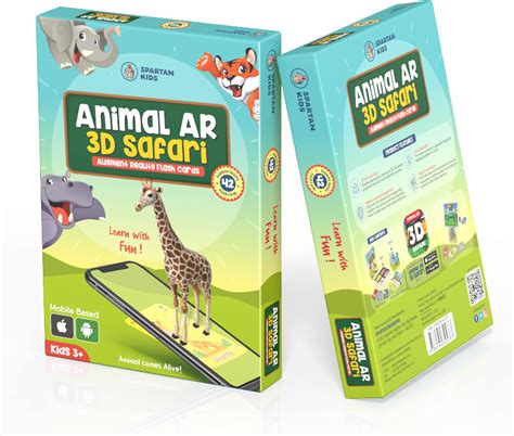 Buy Spartan Kids 42 Animal Flash Cards | Augmented Reality Based Flash ...