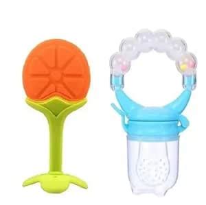 Buy Urika Grest Silicone Fruit Shape Teether and Spoon Feeder Fresh ...