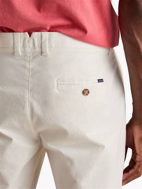 Joules Regular Fit Chino Shorts, White