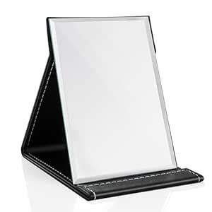 Netram Store Foldable Makeup Mirror with Leather Cover Standing Design ...