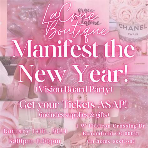 Manifest the New Year! (Vision Board Party), 1 W Flatiron Crossing Dr ...