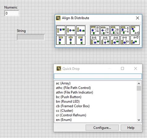 Image result for LabVIEW Quick Drop Shortcuts