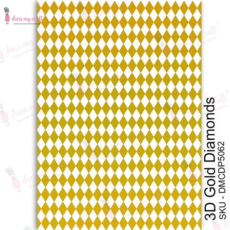 3D gold Diamonds - Transfer Me – Dress my craft