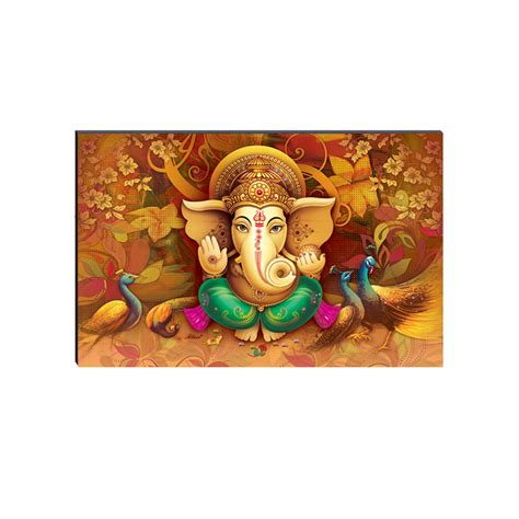 6MM MDF Lord Ganesha Satin Matt Texture UV Art Painting - eCraftIndia ...