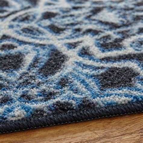 Mohawk Home Prismatic 10 x 14 (ft) Tufted Polyester Navy Rectangular ...