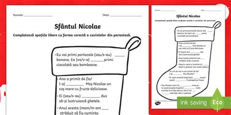 Gheata lui Moș Nicolae Scriem corect