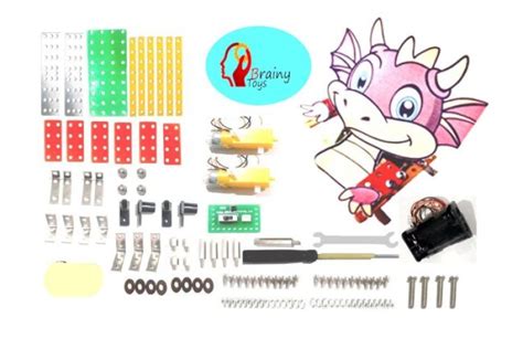Brainy Toys Bot Kit, Deragon bot-BTAB-007, Plastic And Metal Kit ...