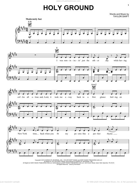 Taylor Swift Holy Ground Lyrics