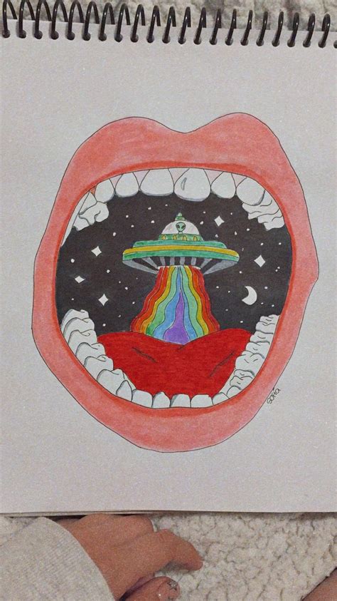 Alien Spaceship Drawing 的图像结果