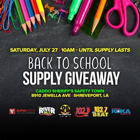 BACK TO SCHOOL BACKPACK & SCHOOL SUPPLY GIVEAWAY, 8910 Jewella Rd ...