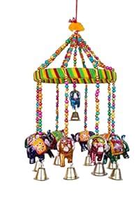 Sparkling Elegant Home Made Multicolor Ring Type Wind Chime/Wall ...