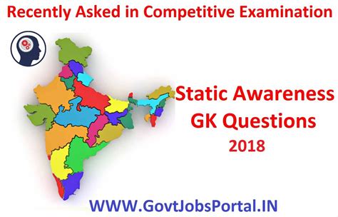 Recently Asked Static GK Awareness Questions in Banking Examination 2018