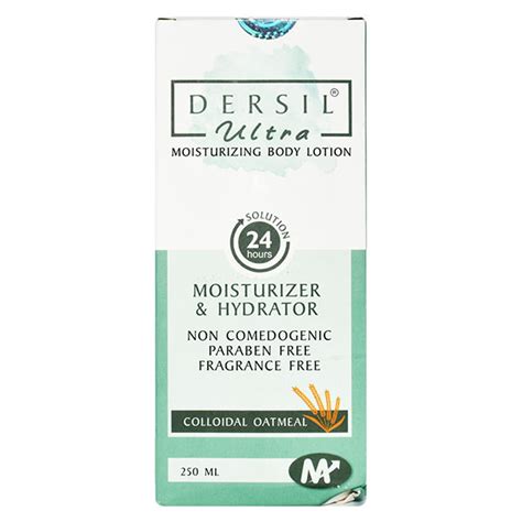 Dersil Ultra Moisturizing Body Lotion 250 ml - Cureka - Online Health ...