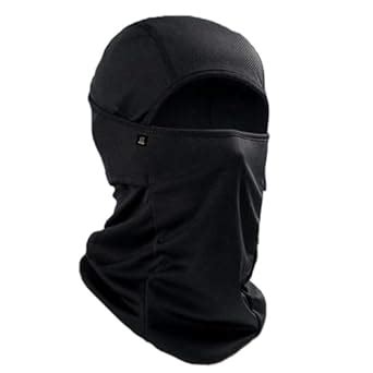 Caiuse Balaclava for Men & Women – Dust & UV Protection, Black Full ...