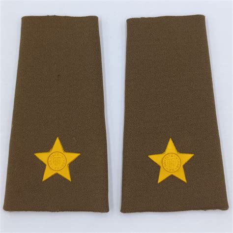 Pair of SADF second lieutenant rank epaulettes