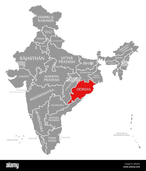 Political Map Of Odisha
