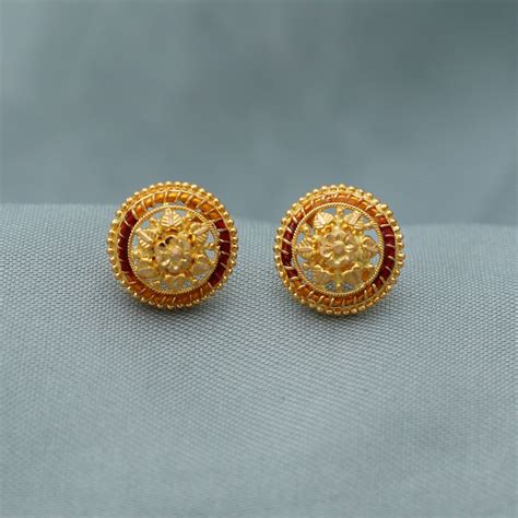 Stud Earrings Indian Gold at Kaitlyn Corkill blog