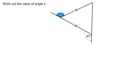 work out the size of angle x 97 degree - Brainly.in