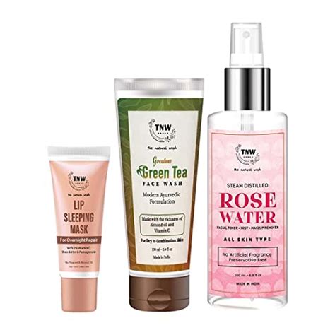 Buy TNW-THE NATURAL WASH COMBO WITH GREEN TEA FACE WASH, ROSE WATER ...