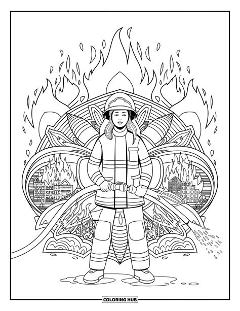 60+ Firefighter Coloring Pages for Kids & Adults (Free Printable PDFs)