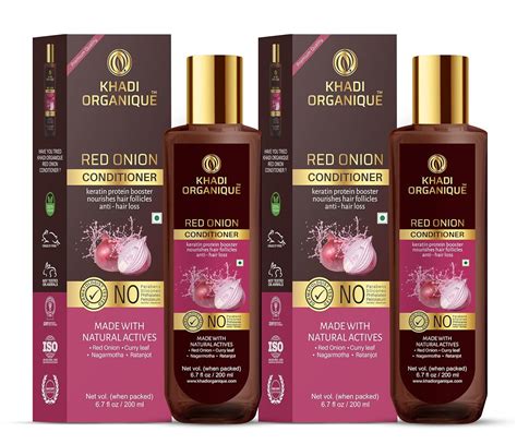Buy Khadi Organique Red Onion Hair Conditioner With Keratin Protein ...