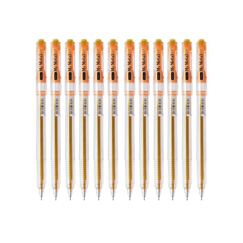 Dong-A 0.7mm Metallic Gel Pen- Pack of 12 – SCOOBOO