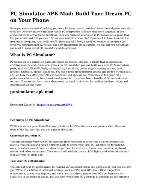 Fillable Online PC Building Simulator - Ep. 7 - Building a PC from ...