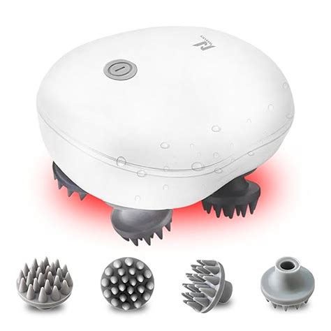 NexLev 2 in 1 Scalp Massager & red Light Therapy |LED Massage Comb for ...