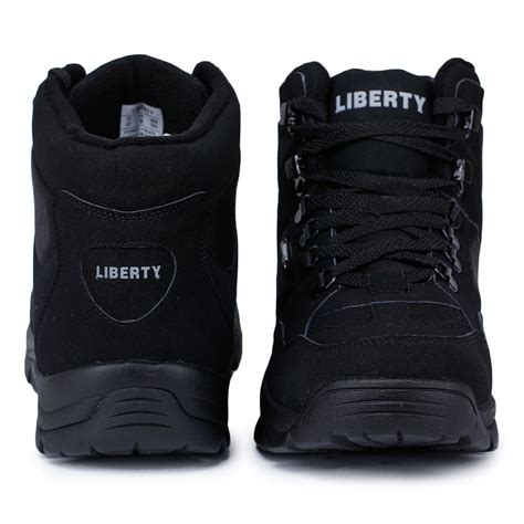 Buy Freedom Lacing Black Safety Shoes For Men EVEREST-4 By Liberty