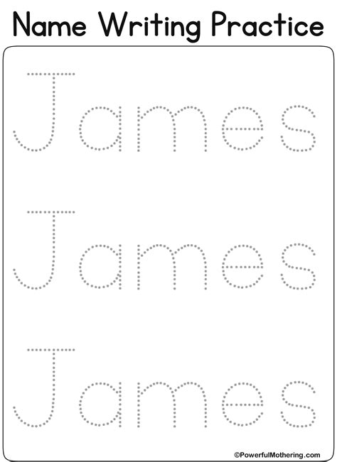 Printable Blank Name Tracing Worksheets
