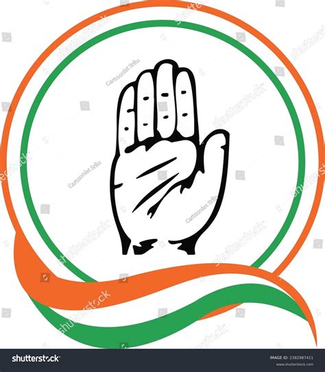 Indian National Congress Party Symbol Stock Vector (Royalty Free ...