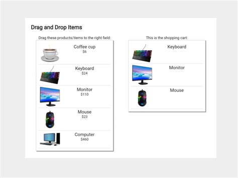 JavaScript Shopping List 的图像结果