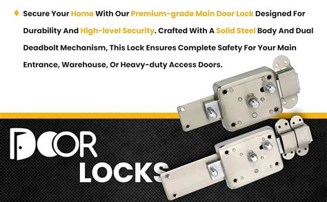 RAB Lock Sliding Stainless Steel for Main Door (Code:- Lock Main Door ...