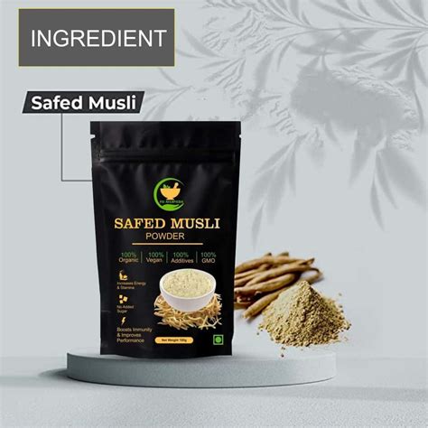 Buy FIJ AYURVEDA SAFED MUSLI POWDER (CHLOROPHYTUM BORIVILIANUM) FOR MEN ...