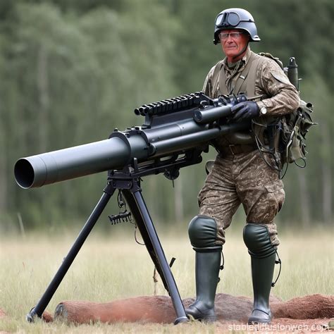 Carl Gustaf Rocket Launcher Vehicle | Stable Diffusion Online