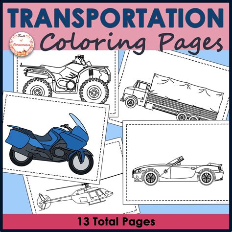 Transportation Coloring Worksheet 的图像结果