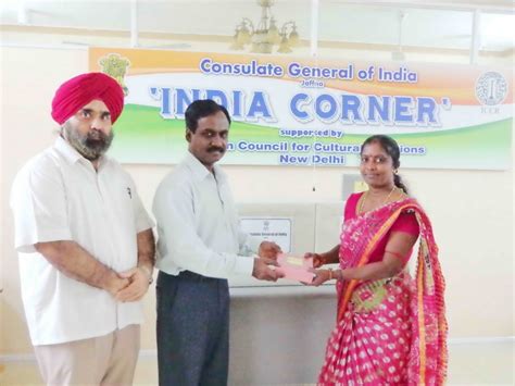 Mr. S.D. Moorthy,ACG gifted a set of books to Librarians of Kondavil ...