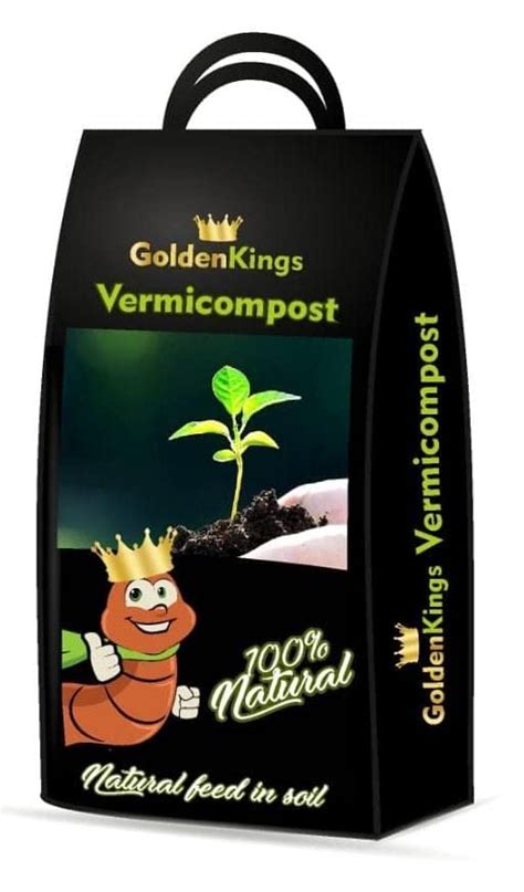 GoldenKings Vermi Compost 5Kg | 100% Natural Vermi Fertilizer | Natural ...