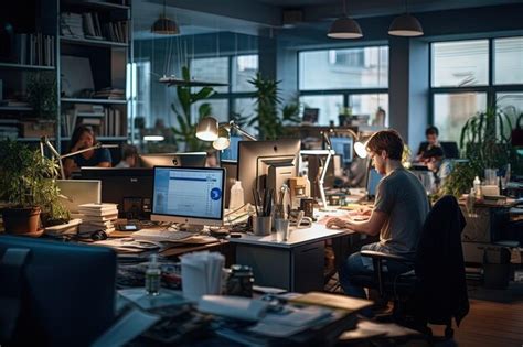 Man at Computer Desk 的图像结果