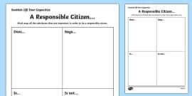 Responsible Citizens Display Banner (teacher made) - Twinkl